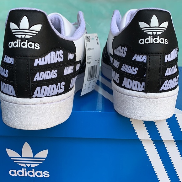 ADIDAS SUPERSTAR FTWWHT/CBLACK/GOLDMT MENS - Picture 14 of 16